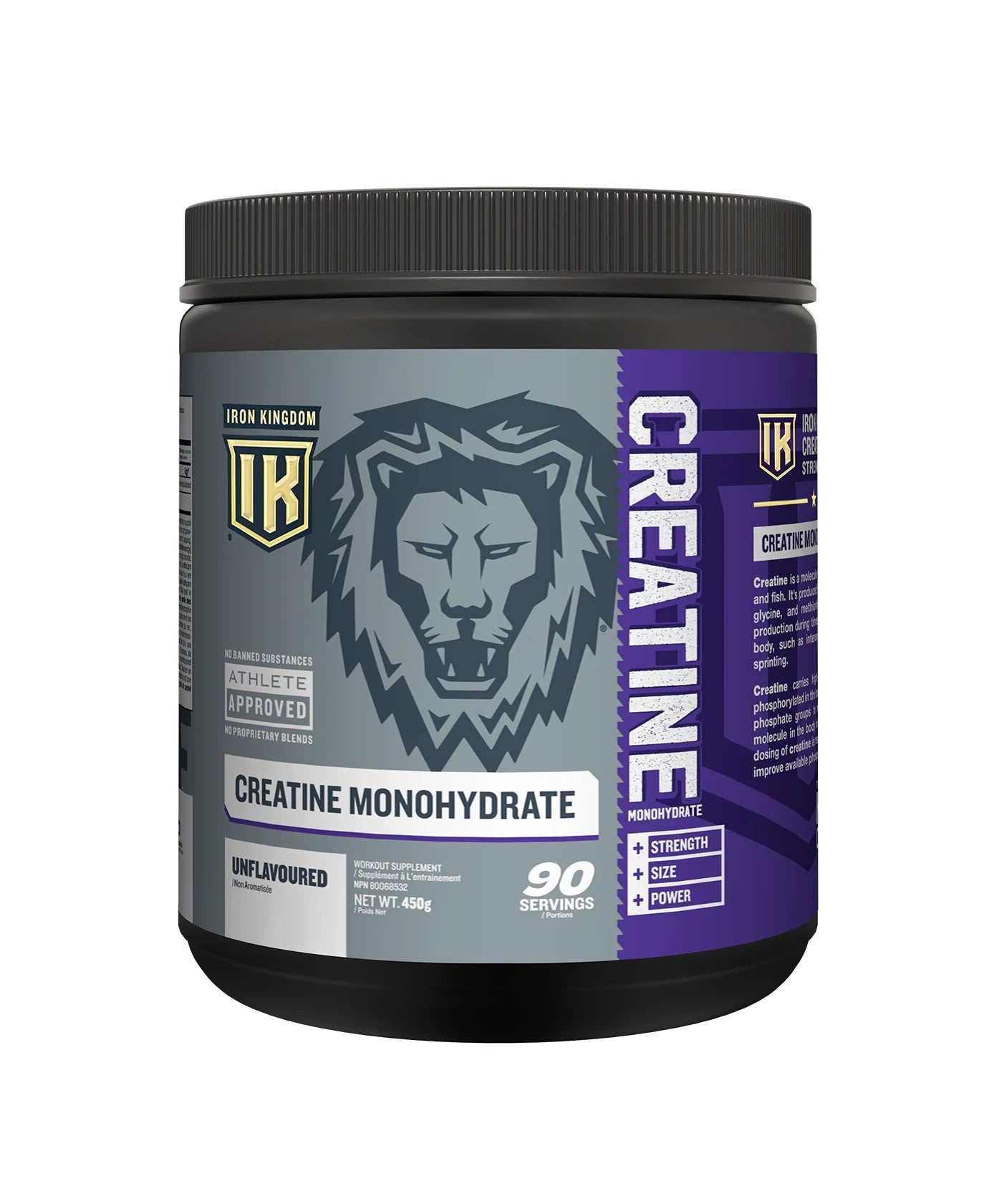 Iron Kingdom CREATINE MONOHYDRATE (90 servings) 450g