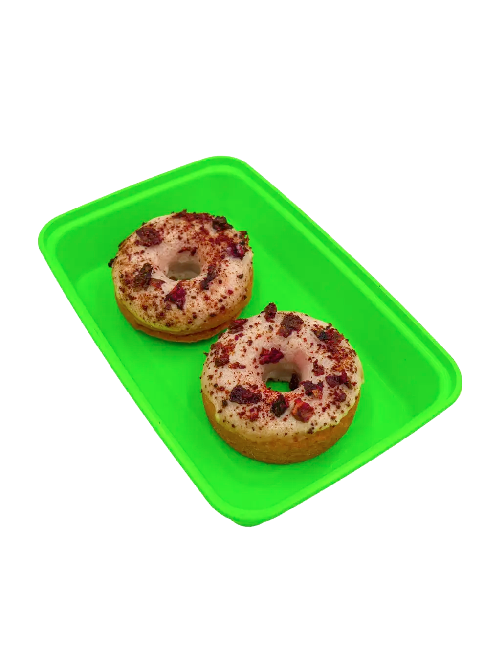 Strawberry White Chocolate Protein Donuts