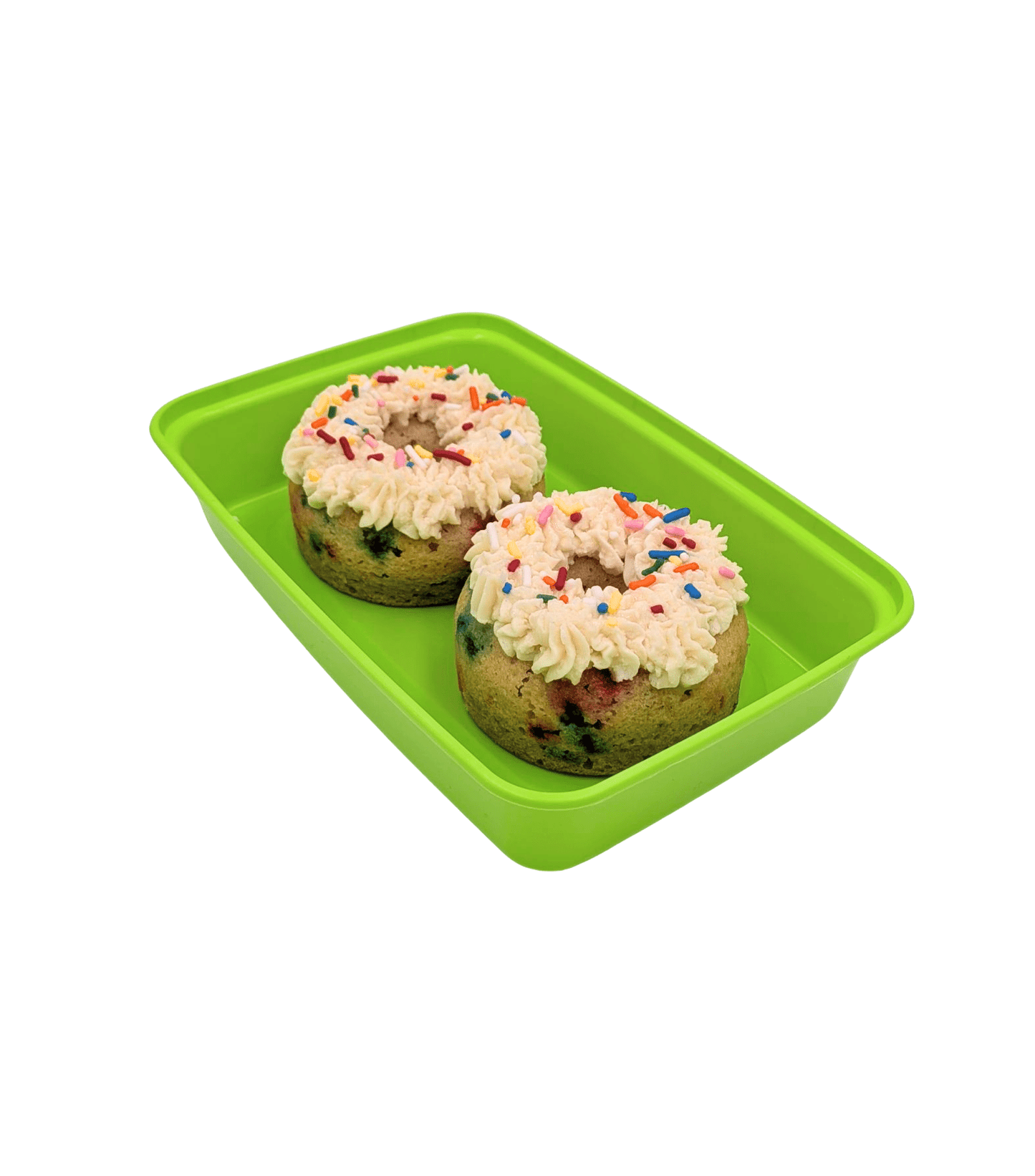 Birthday Cake Protein Donuts