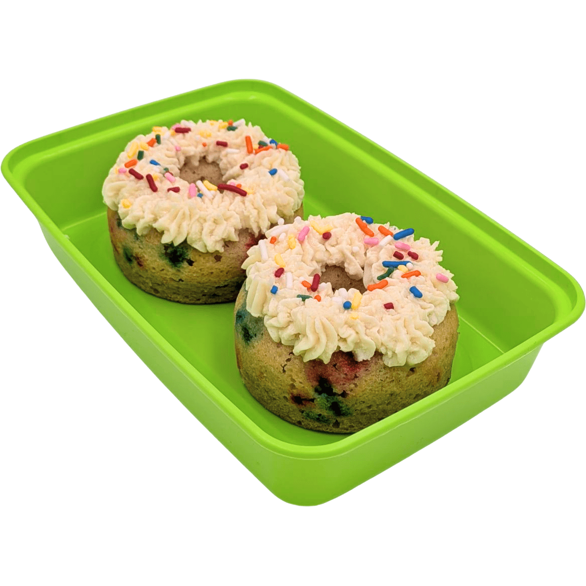 Birthday Cake Protein Donuts