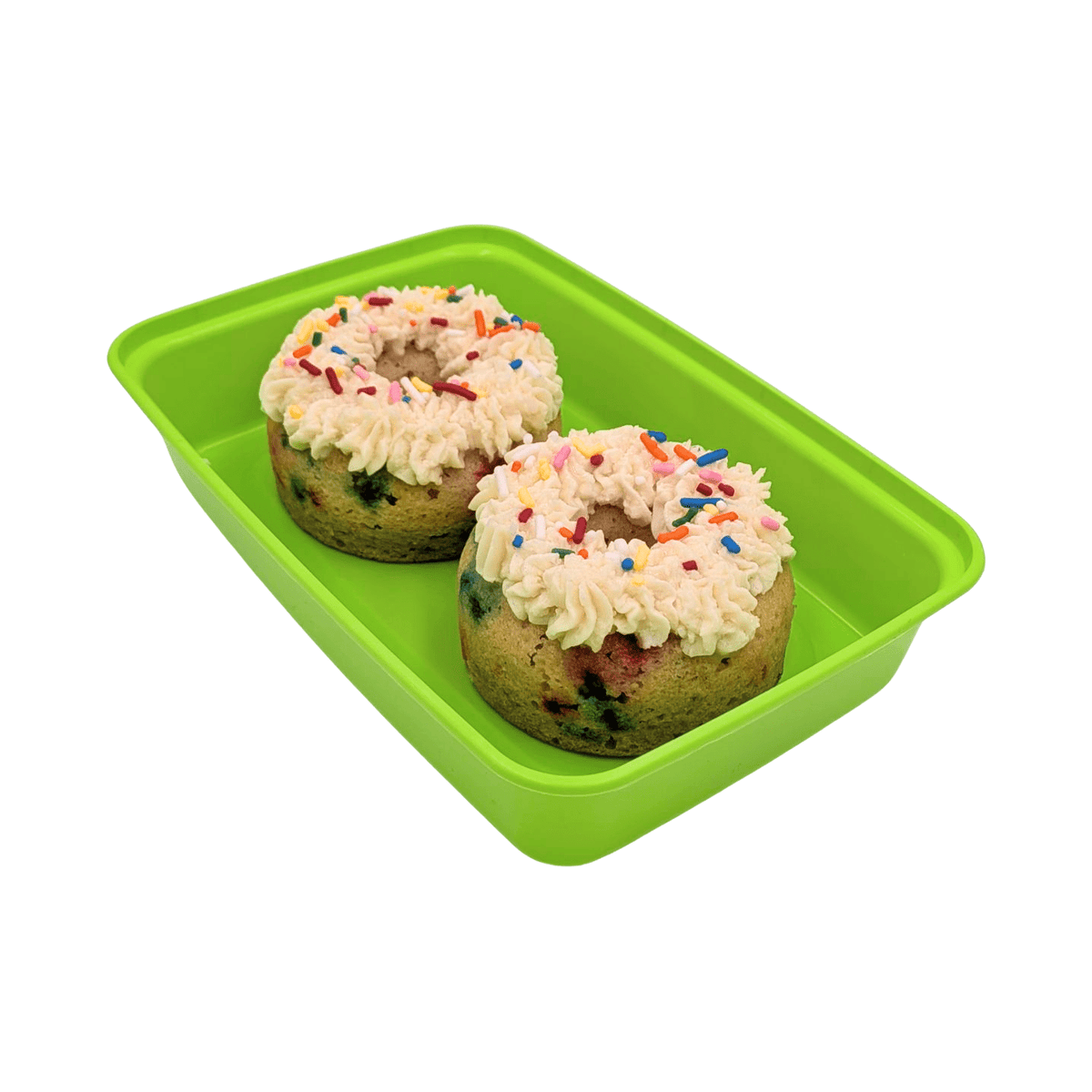 Birthday Cake Protein Donuts