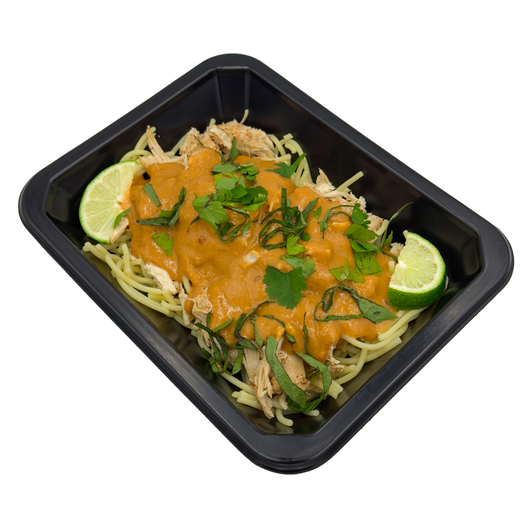 Thai Peanut Lime Noodles with Chicken