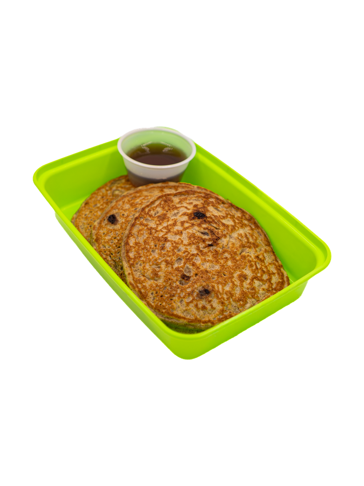 Banana Chocolate Chip Protein Pancakes