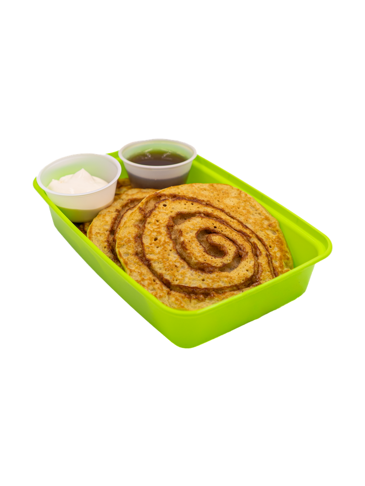 Cinnamon Roll Protein Pancakes
