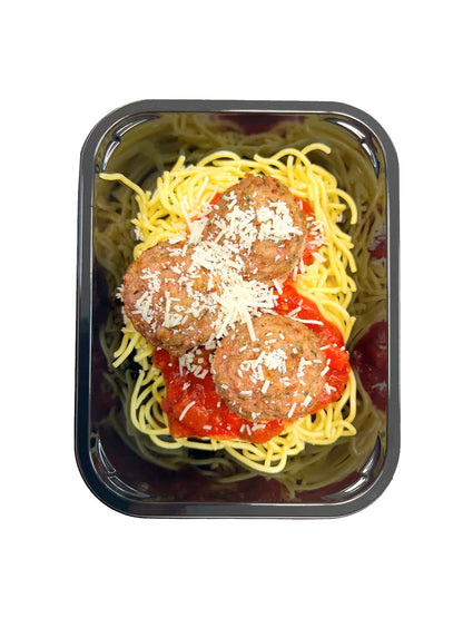 Turkey Meatball Bolognese Spaghetti