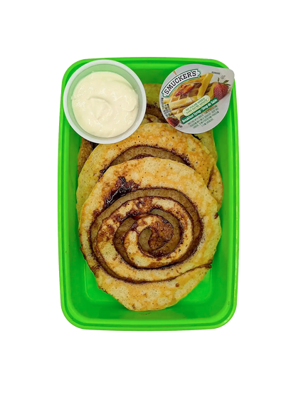 Cinnamon Roll Protein Pancakes