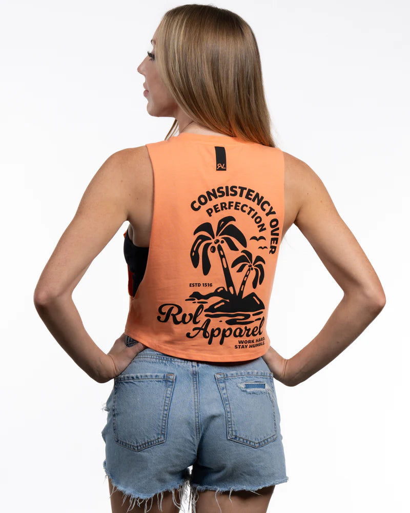 RVL Oasis- Women's Cut Off Tank