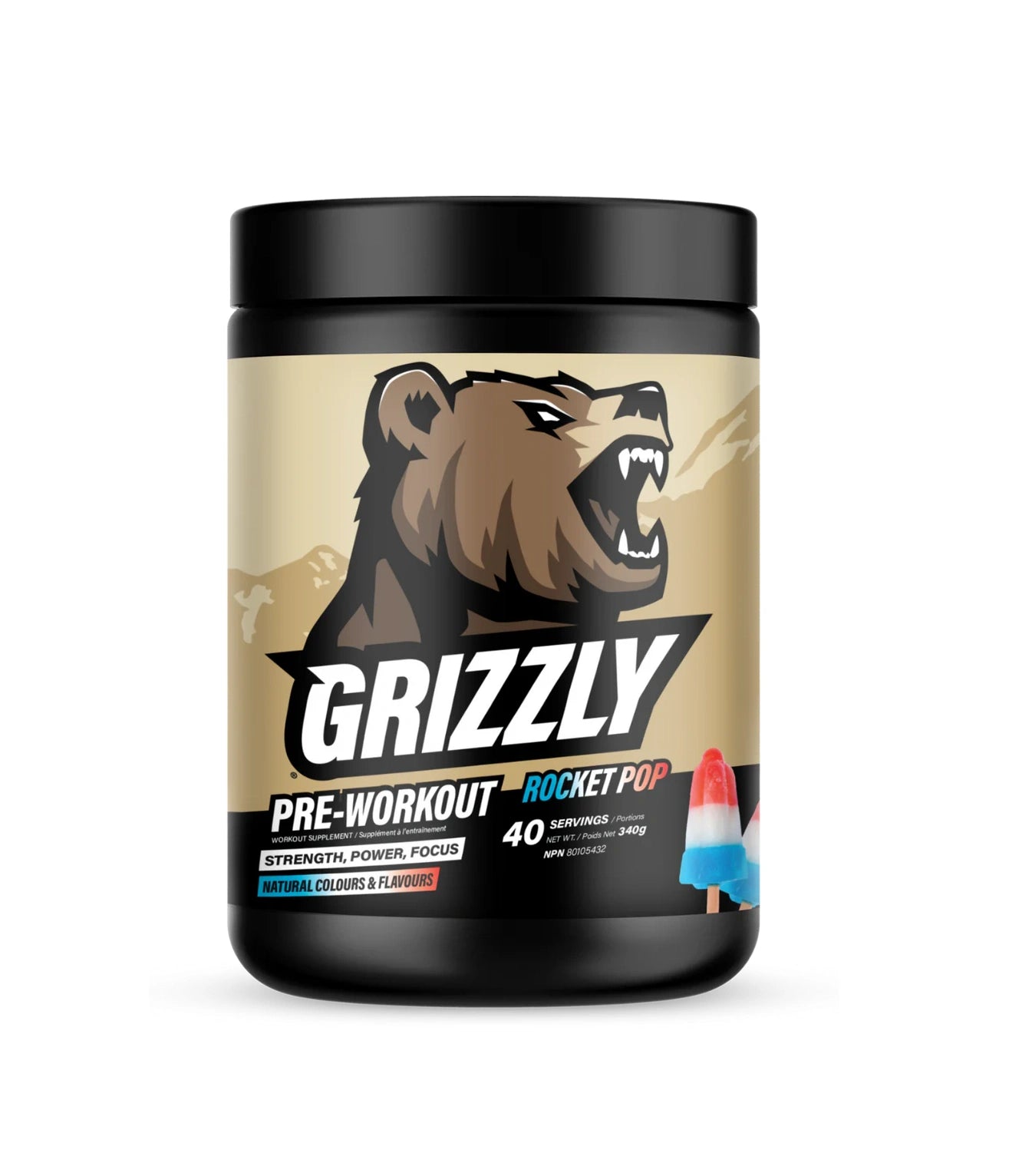 Grizzly PRE WORKOUT (340g, 40 servings)