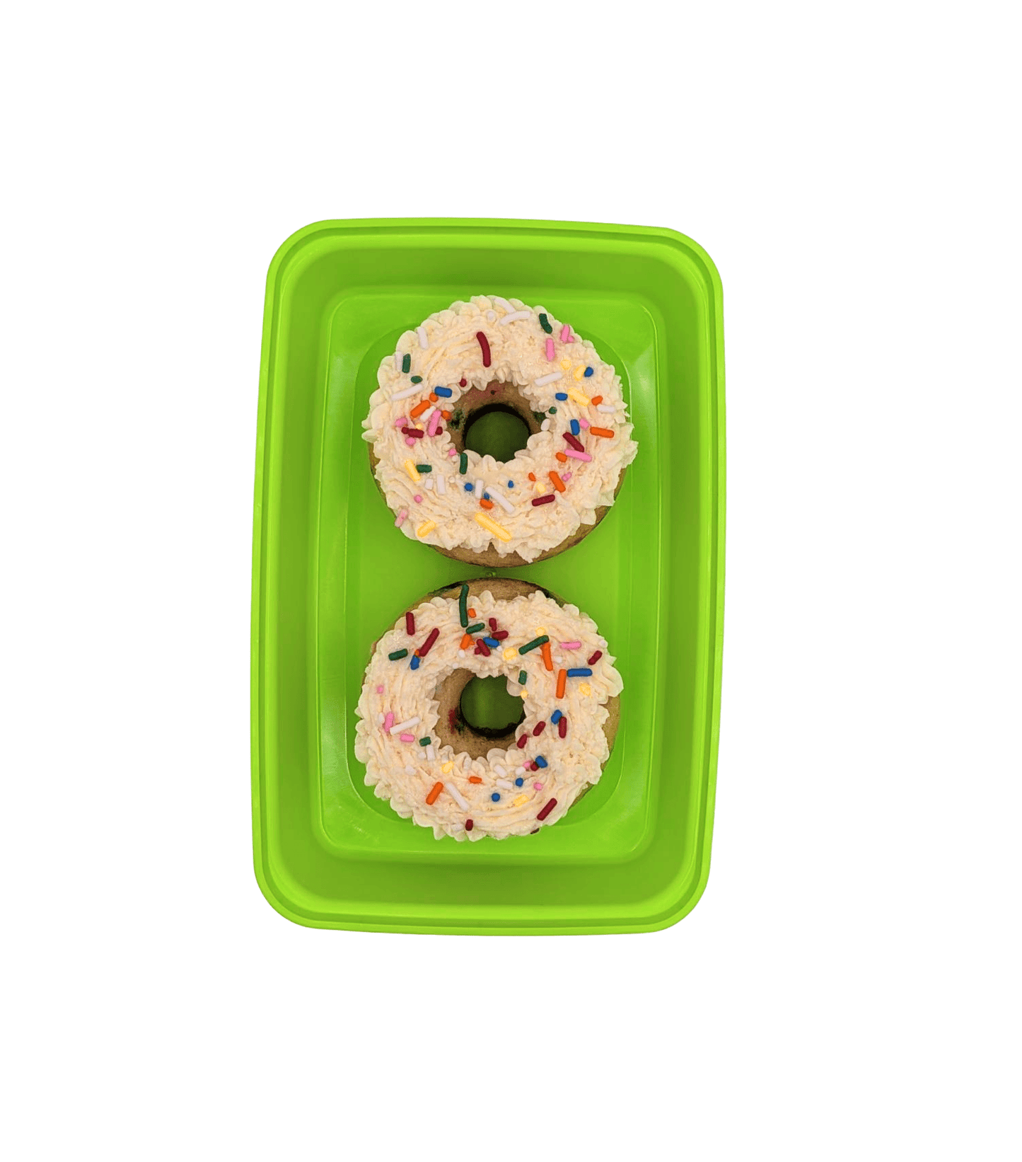 Birthday Cake Protein Donuts
