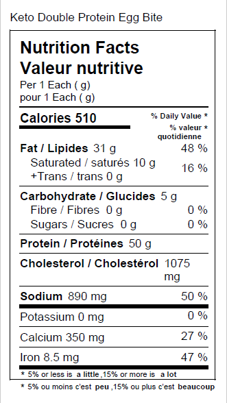 Double Protein Egg White Bites