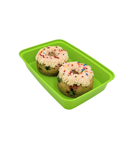 Birthday Cake Protein Donuts