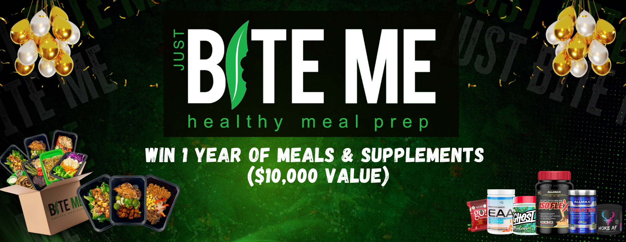Just Bite Me Meals Birthday Giveaway - win a one-year supply of meals and supplements valued at $10,000