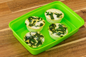 Spinach and Feta Egg White Bites - Keto Friendly